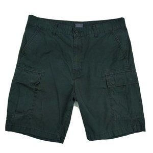 Levi's Cargo Shorts Men's Size 36 Black Pockets Outdoors Rip Stop